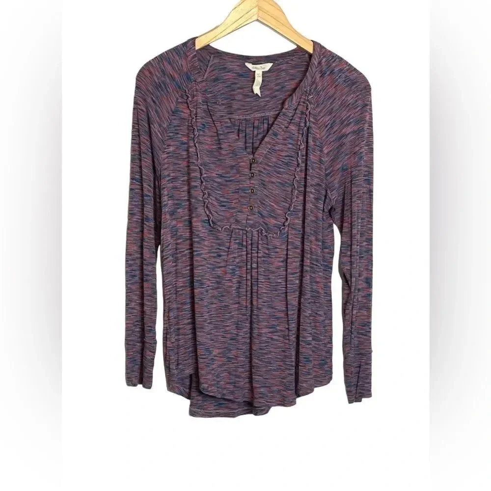 Matilda Jane | Planetarium Top Moments With You Spacedye V Neck - Picture 3 of 8